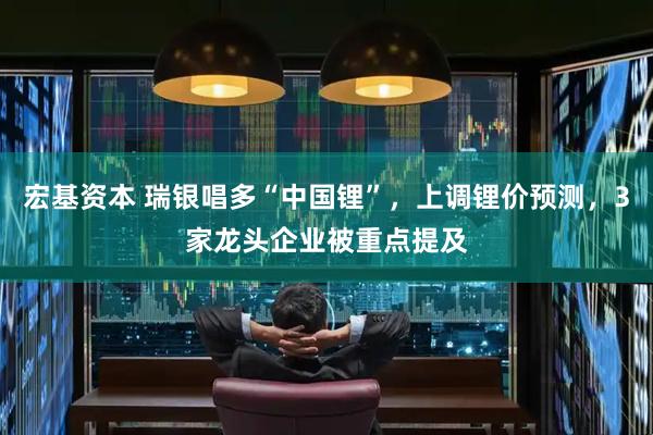 宏基资本 瑞银唱多“中国锂”，上调锂价预测，3家龙头企业被重点提及