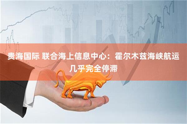 贵海国际 联合海上信息中心：霍尔木兹海峡航运几乎完全停滞
