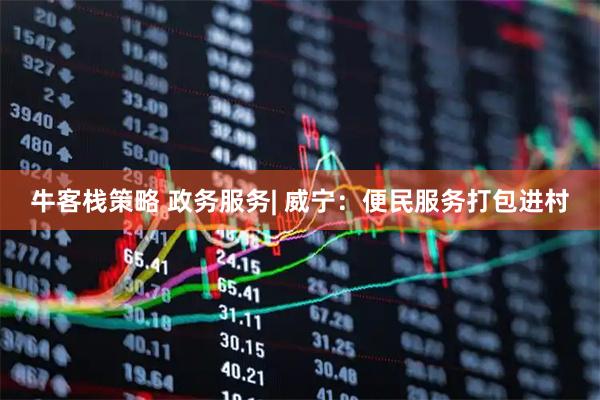 牛客栈策略 政务服务| 威宁：便民服务打包进村